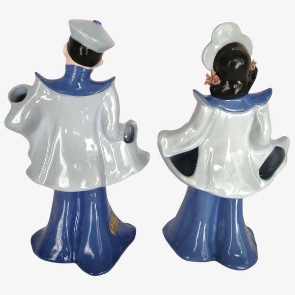 Vintage MCM Florence California Pastel Asian Pair - Picture 4 of 5